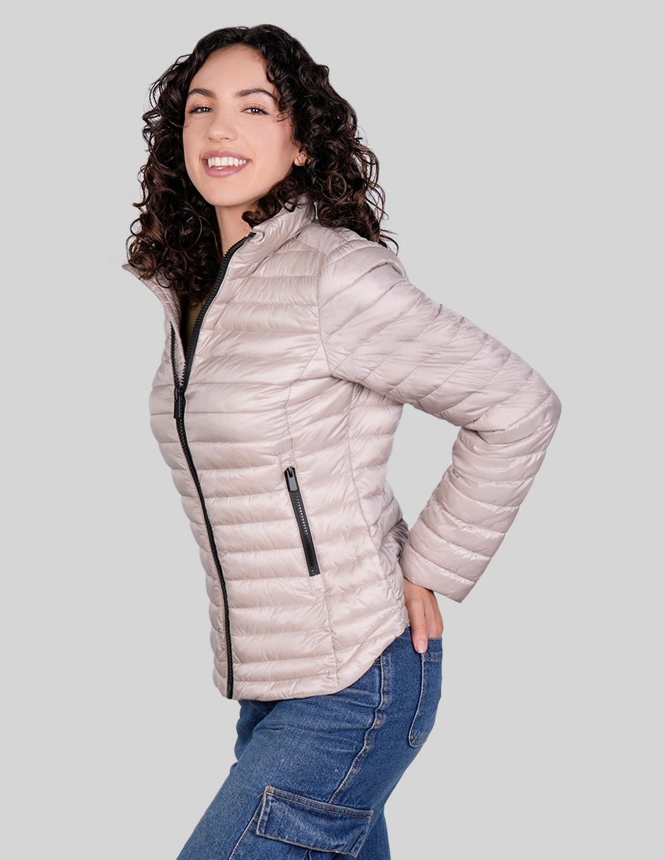 Chamarra casual chamarra corta para mujer 4
