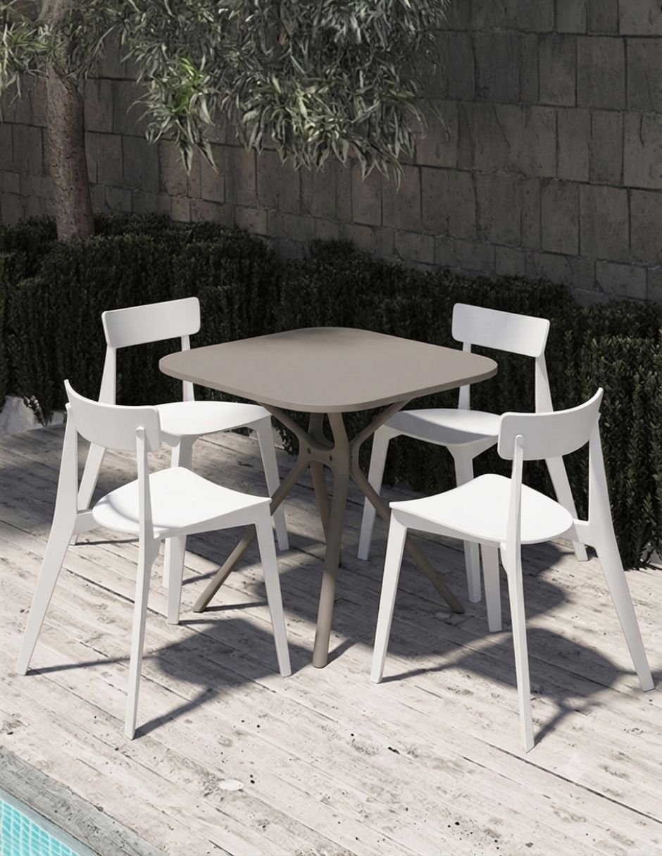 Comedor para 4 personas de polipropileno 1