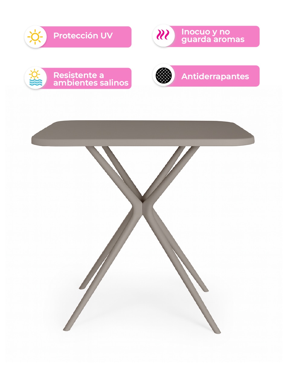 Comedor para 4 personas de polipropileno 2