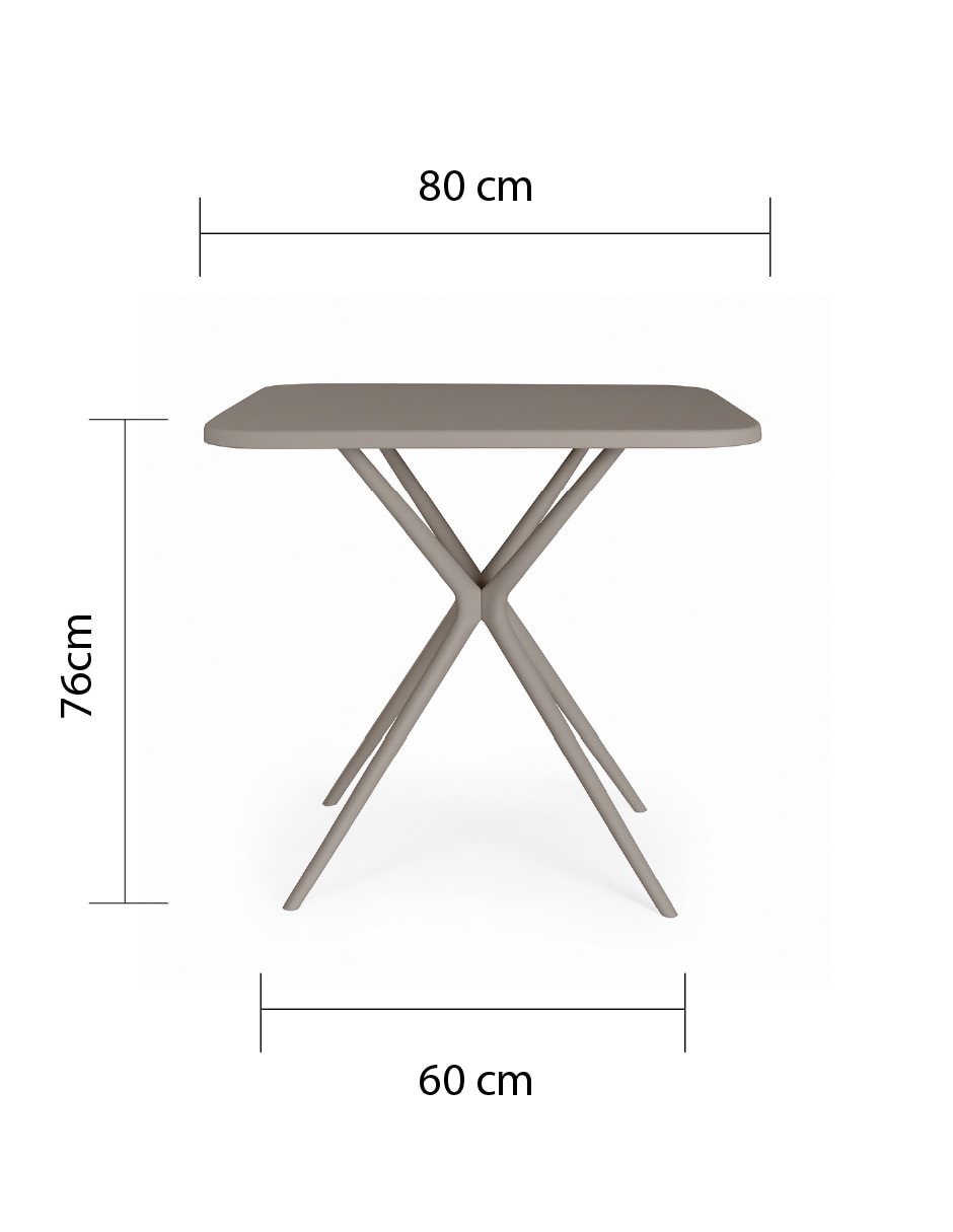 Comedor para 4 personas de polipropileno 4