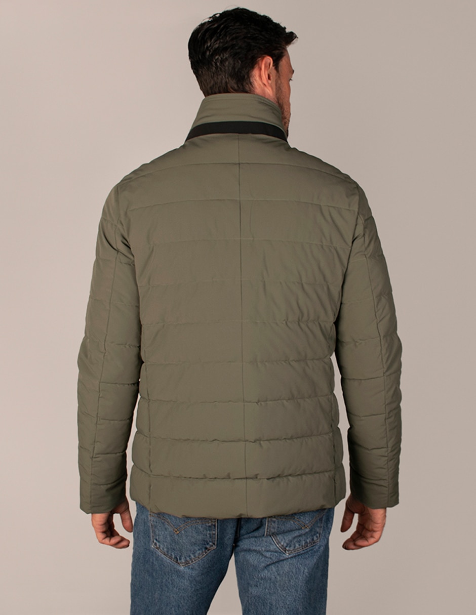 Chamarra casual blazer cuello con cierre para hombre 6