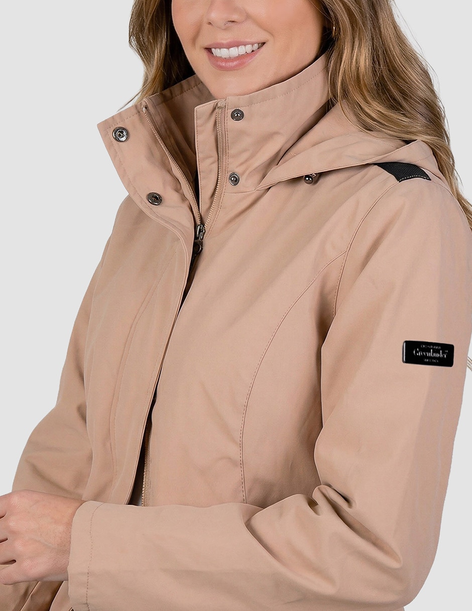 Chamarra parka parka 3/4 para mujer 2