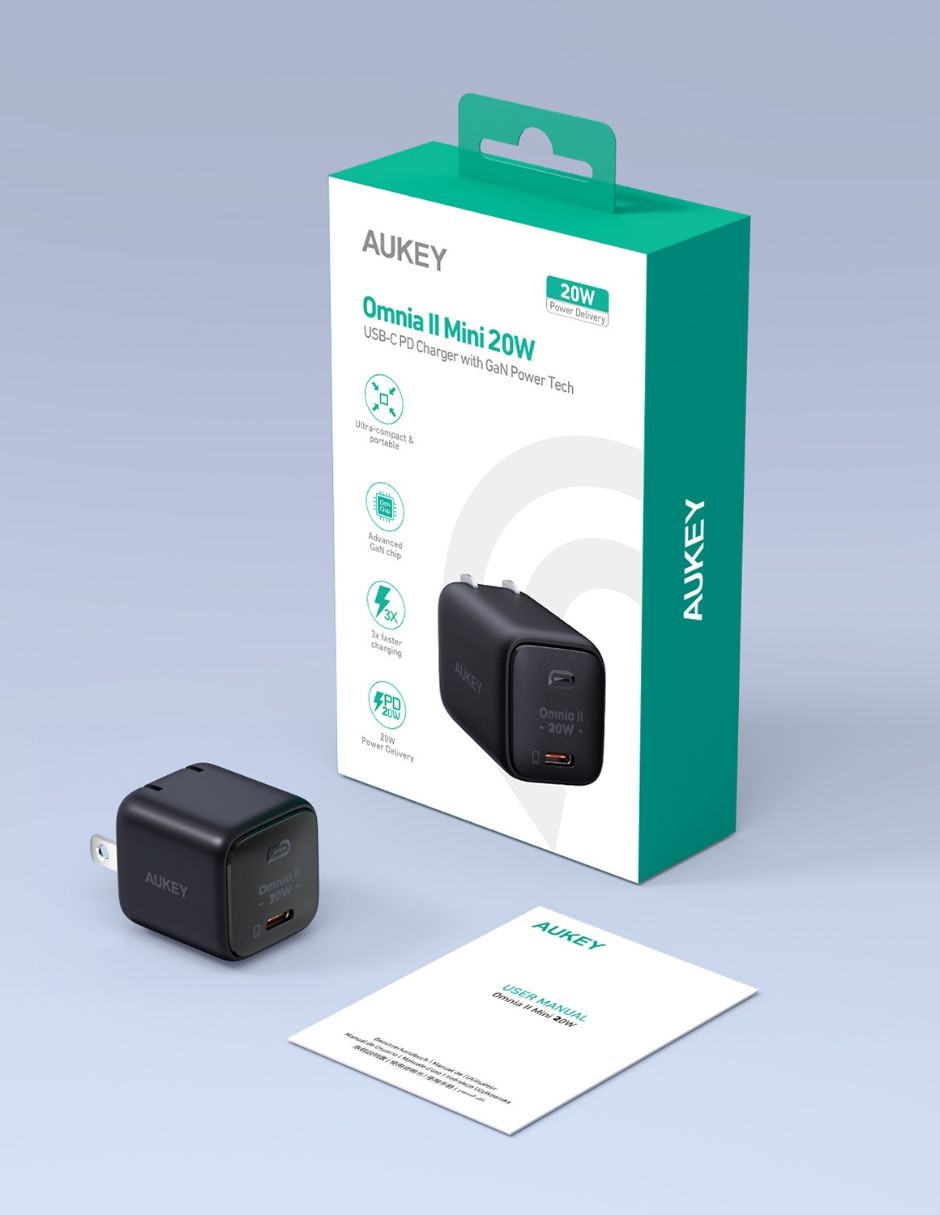 Cargador para GoPro Hero AUKEY PA-B1T-N USB 20 W