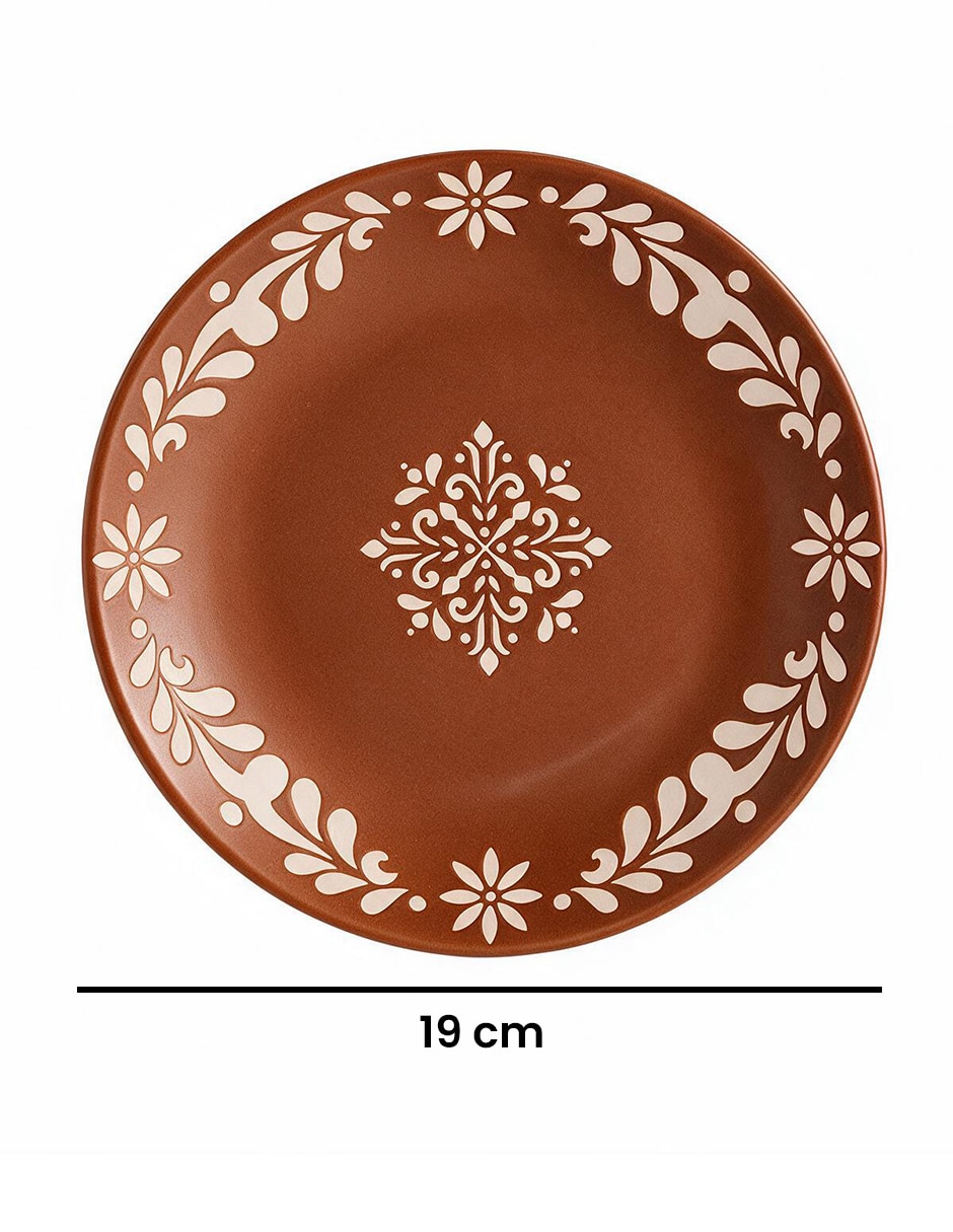 Vajilla flor de cerámica para 4 personas