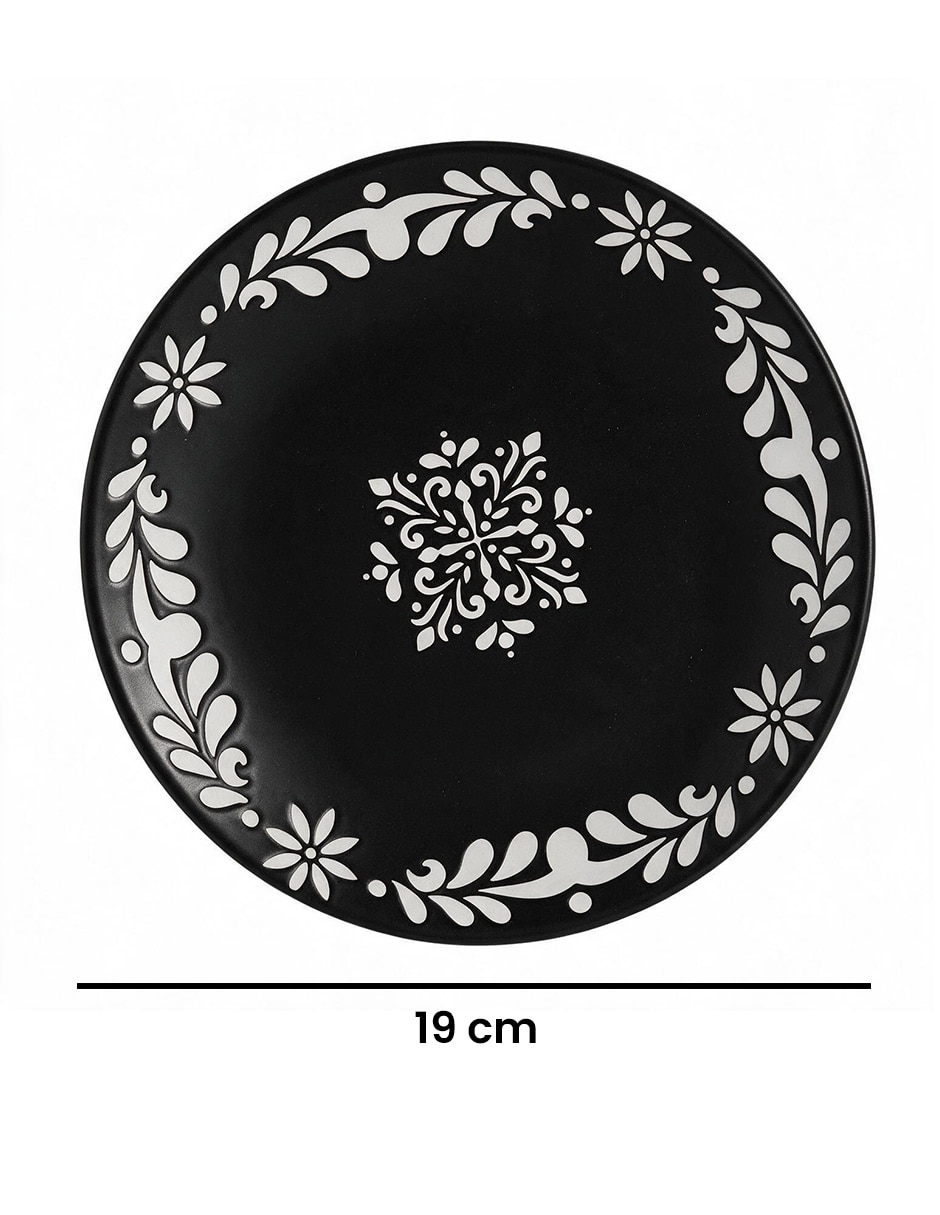 Vajilla flor de cerámica para 4 personas 6
