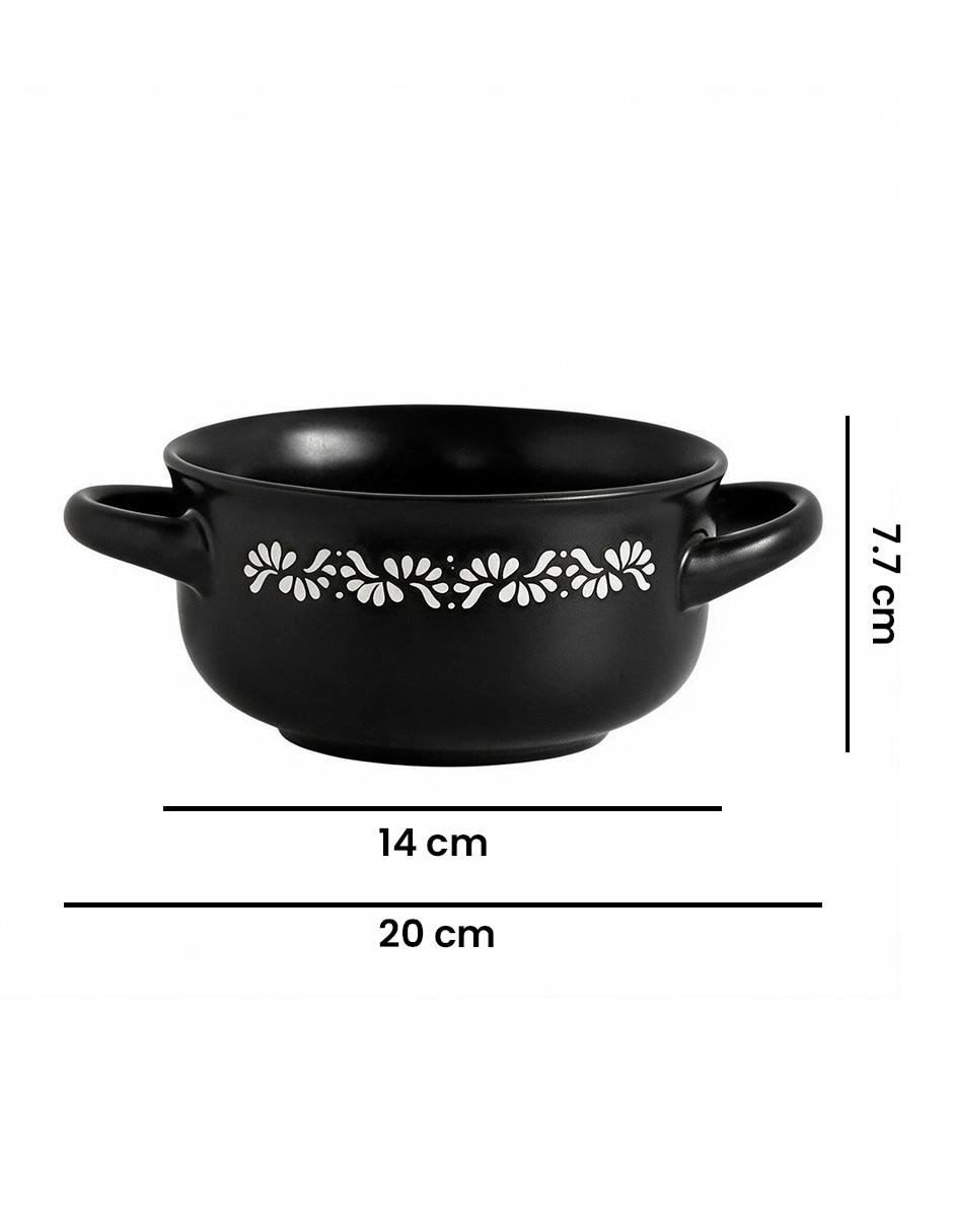 Vajilla flor de cerámica para 4 personas 7