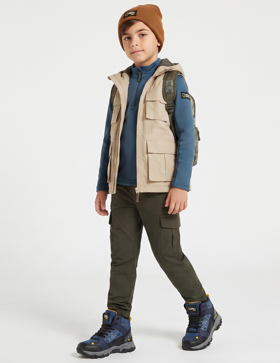 Bota de piel bota senderismo national geographic para niño 11