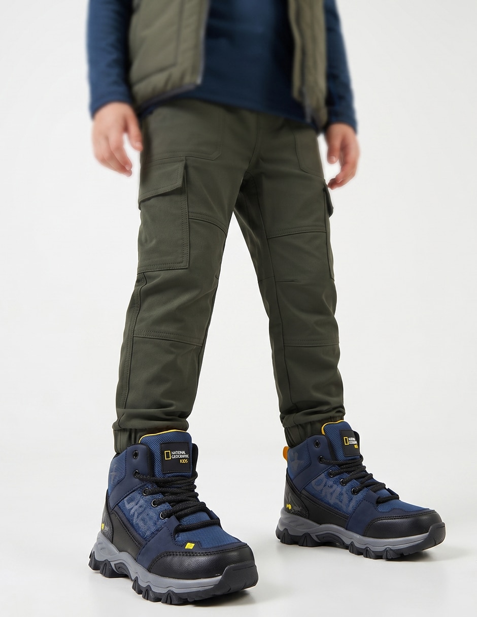 Bota de piel bota senderismo national geographic para niño 4