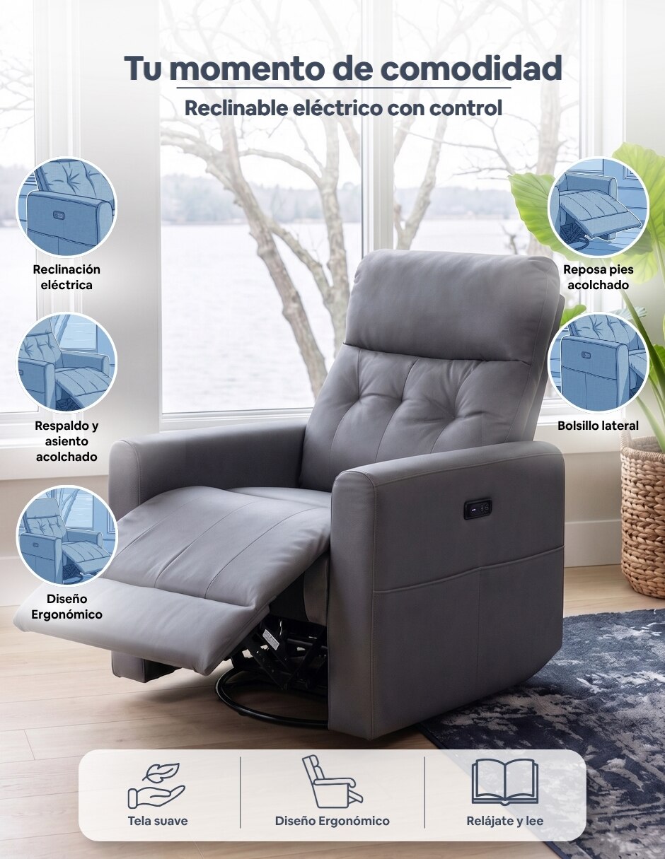 Reclinable Vito de vinipiel 8