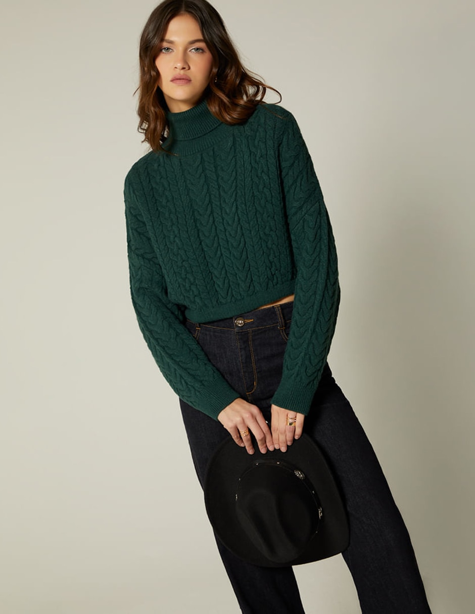 Suéter cuello tortuga para mujer Suéter cuello tortuga para mujer