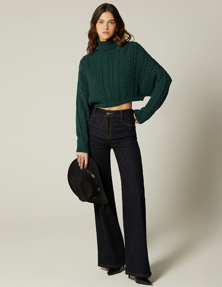 Suéter cuello tortuga para mujer 2