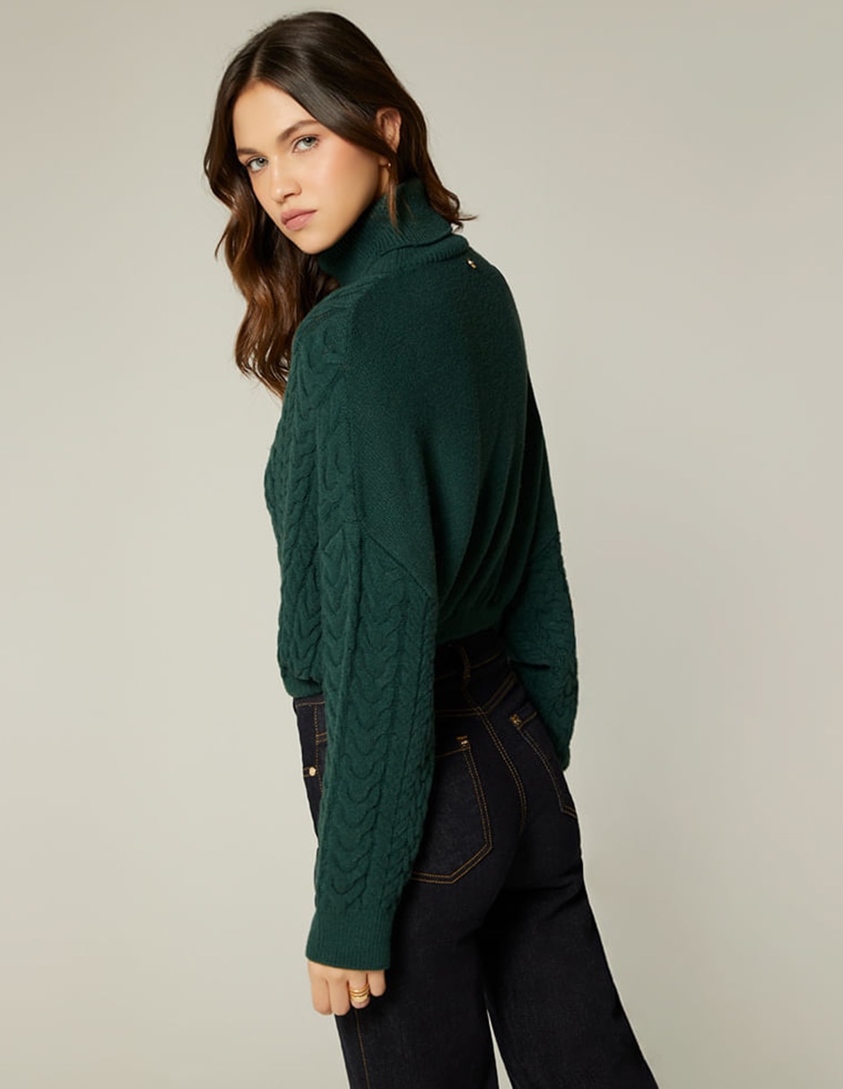 Suéter cuello tortuga para mujer 4