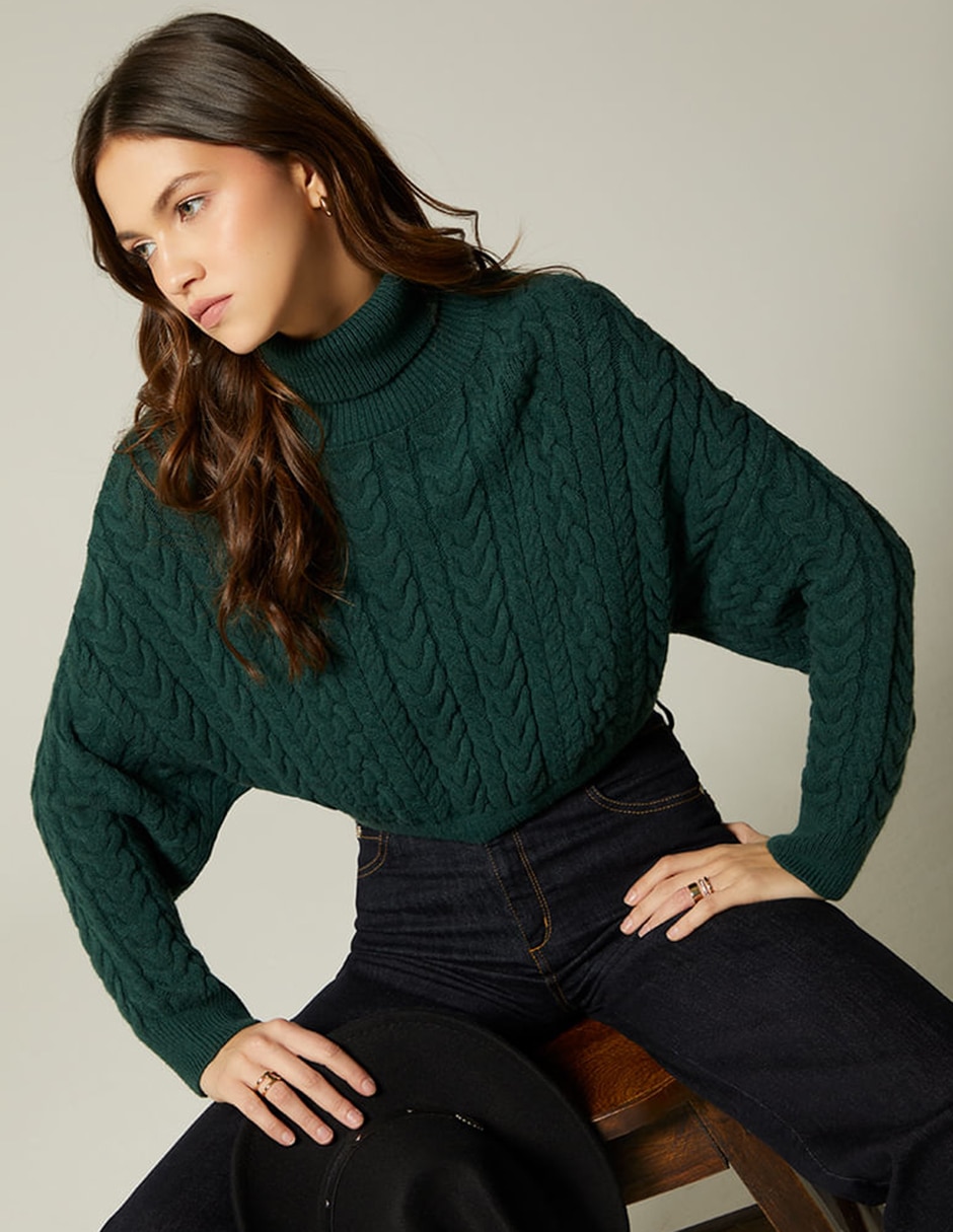 Suéter cuello tortuga para mujer 5