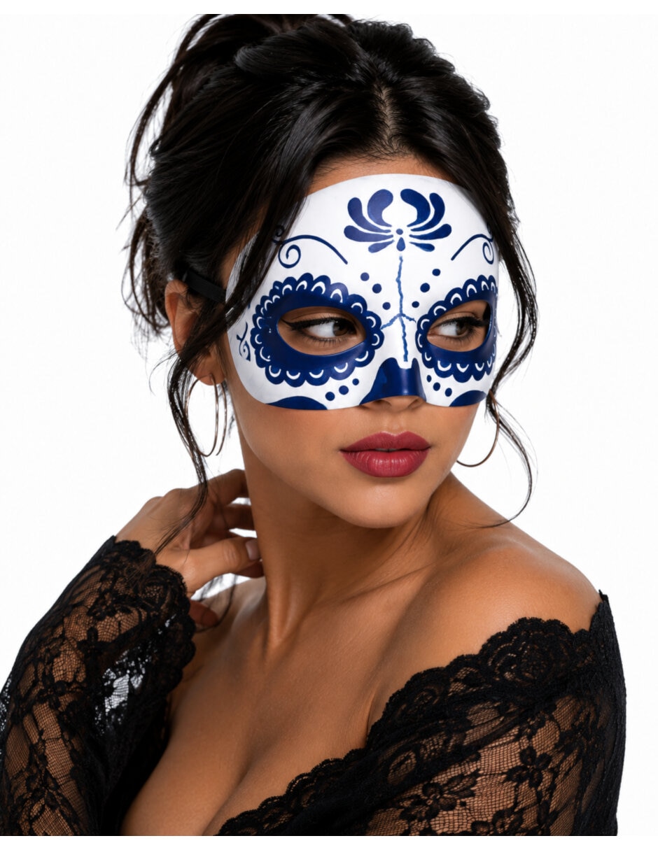 Antifaz para disfraz de Catrina 4
