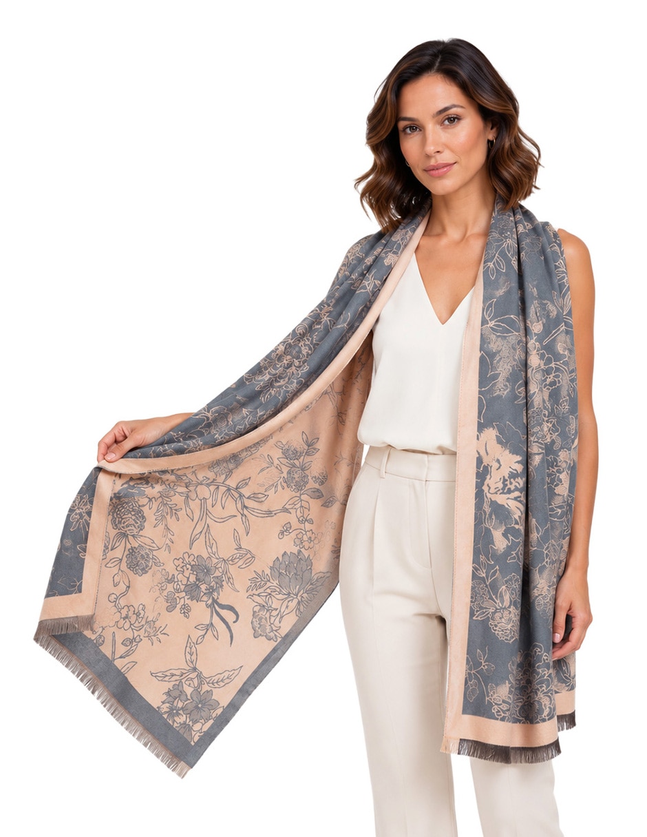 Chal estampado floral 7