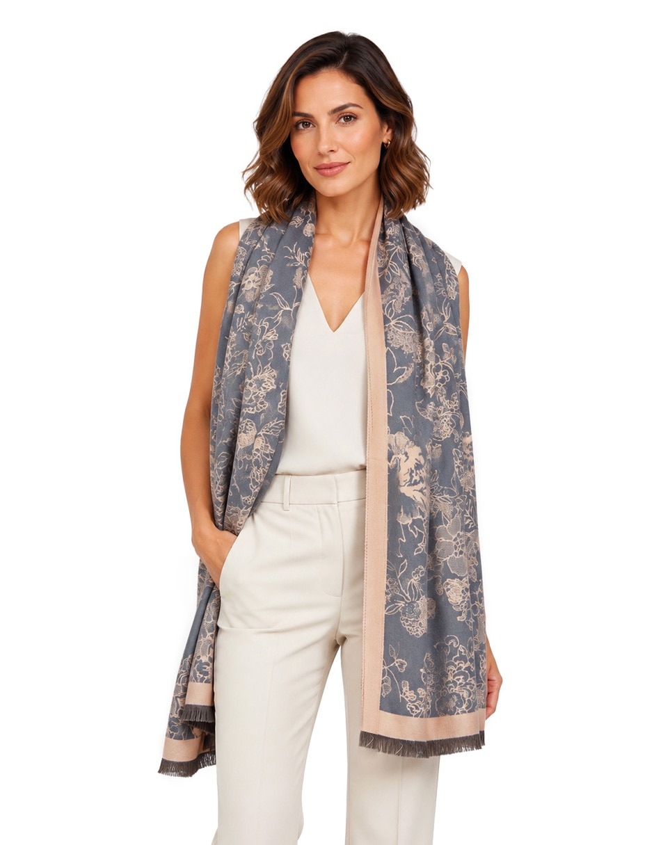 Chal estampado floral 2