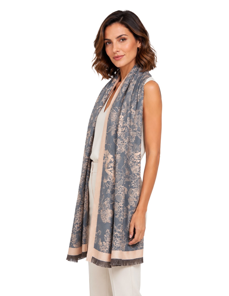 Chal estampado floral 8