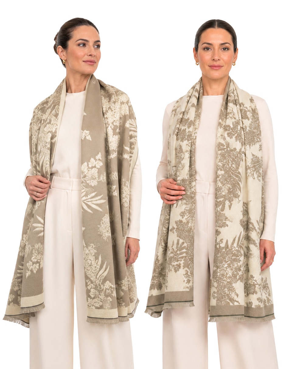Chal estampado floral