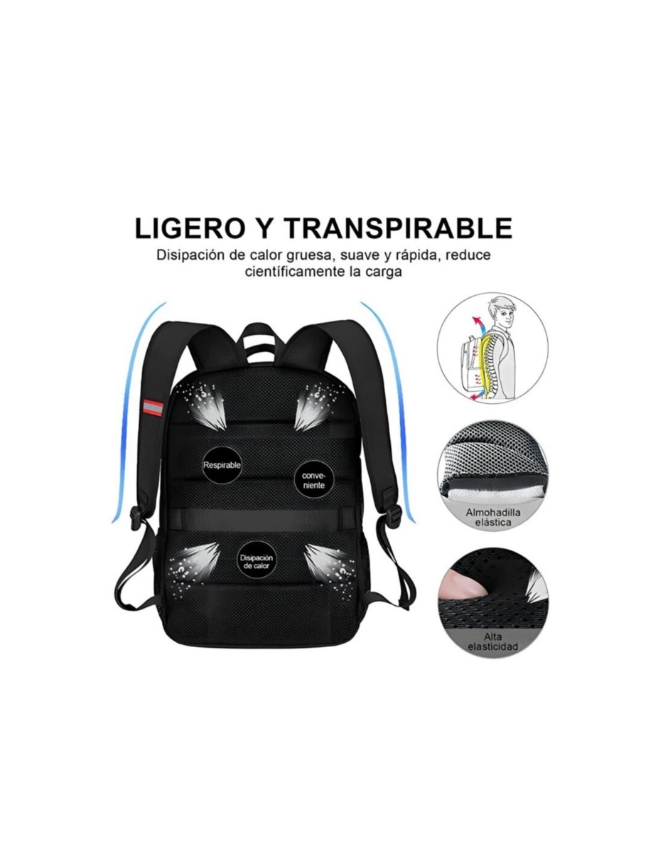 Mochila escolar Golisopod impermeable unisex 2