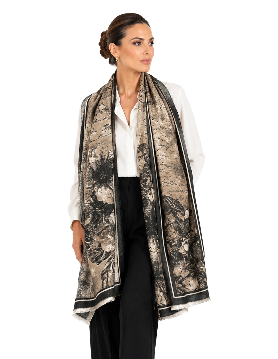 Chal estampado floral 3