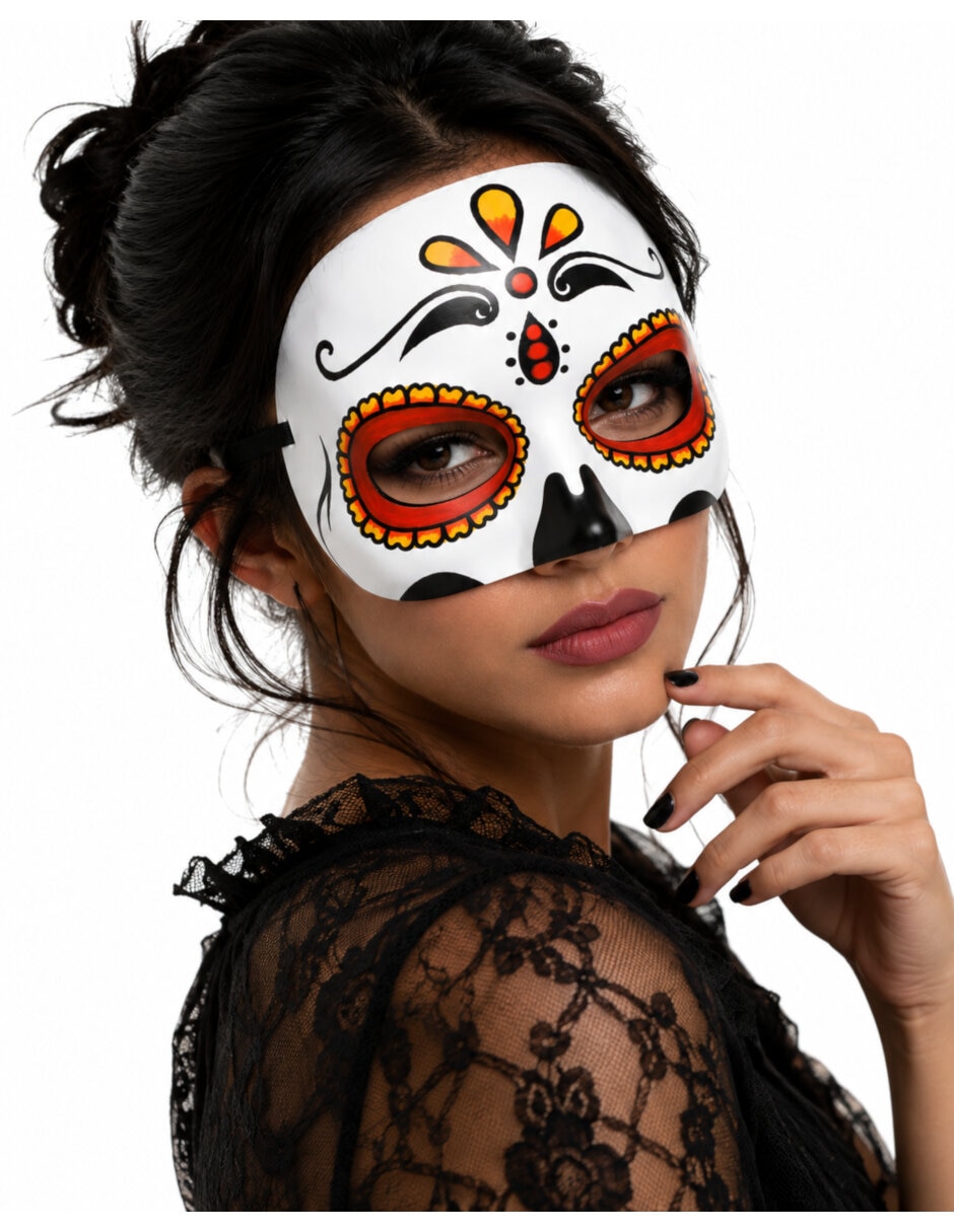 Antifaz para disfraz de Catrina 4