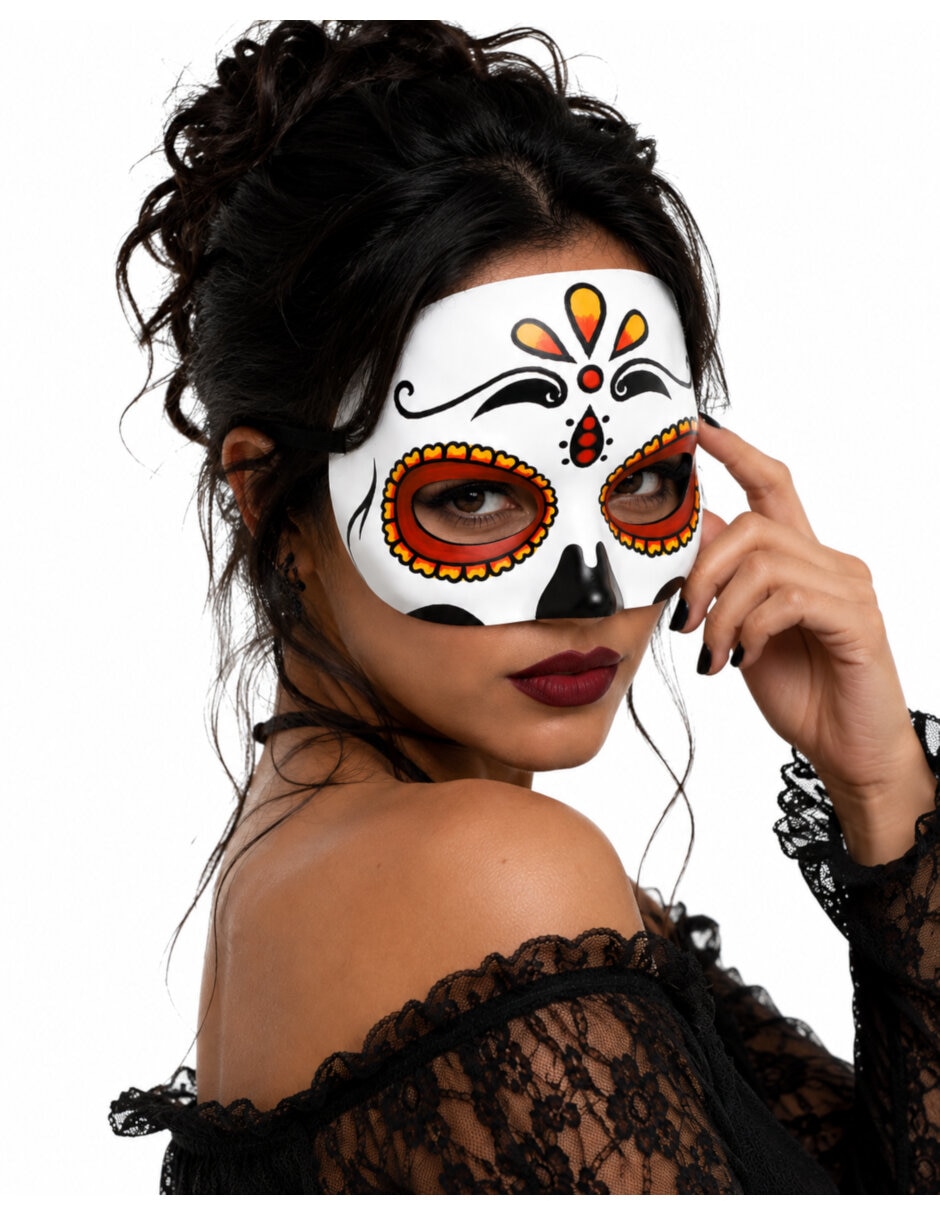 Antifaz para disfraz de Catrina 3