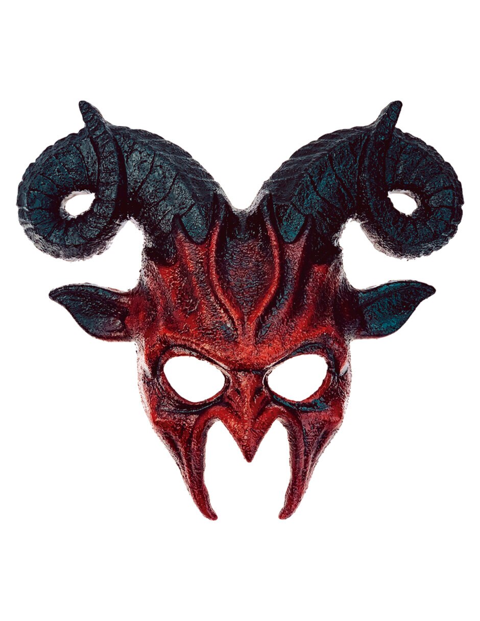 Antifaz para disfraz de diablo plástico rígido Antifaz para disfraz de diablo plástico rígido