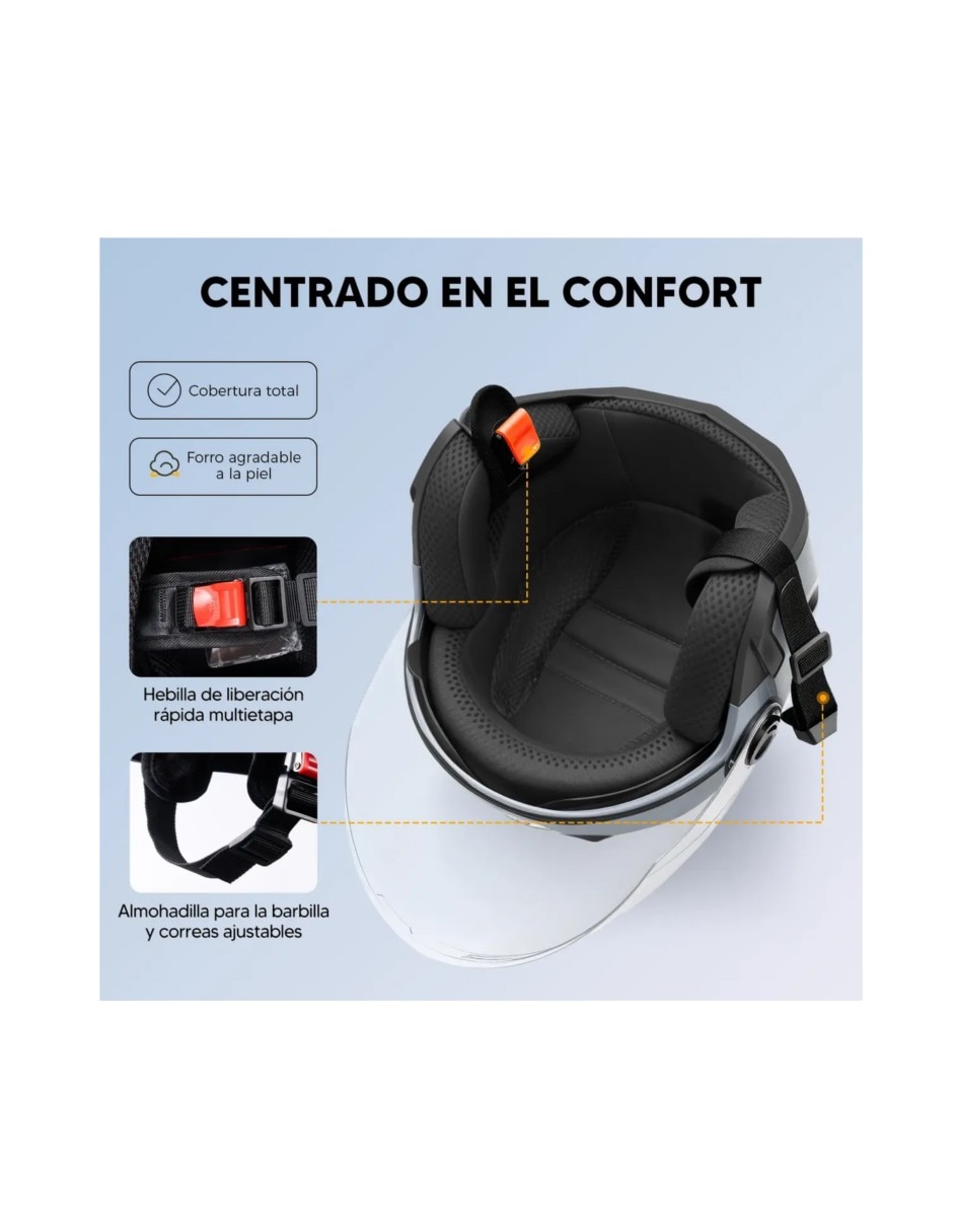 Casco cerrado para motocicleta deportiva unisex 3
