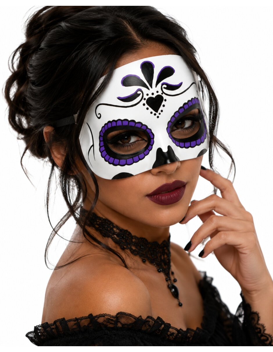Antifaz para disfraz de Catrina 4