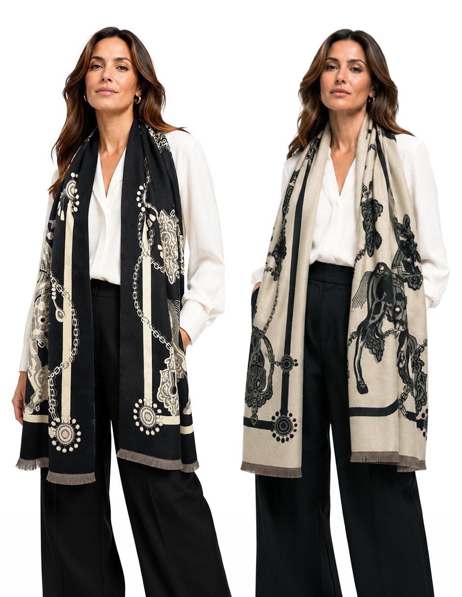 Chal estampado macroprint 1