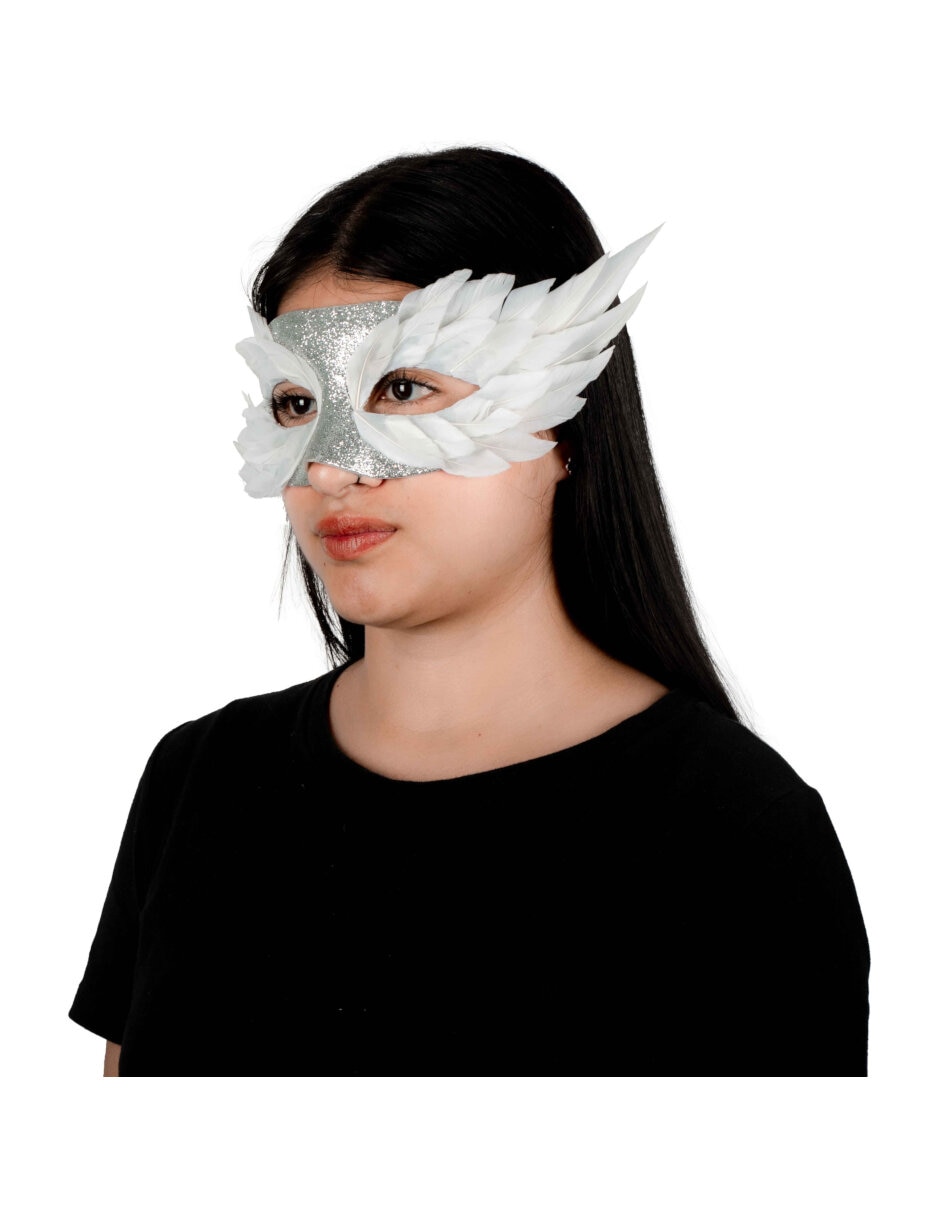 Antifaz para disfraz con Plumas 3