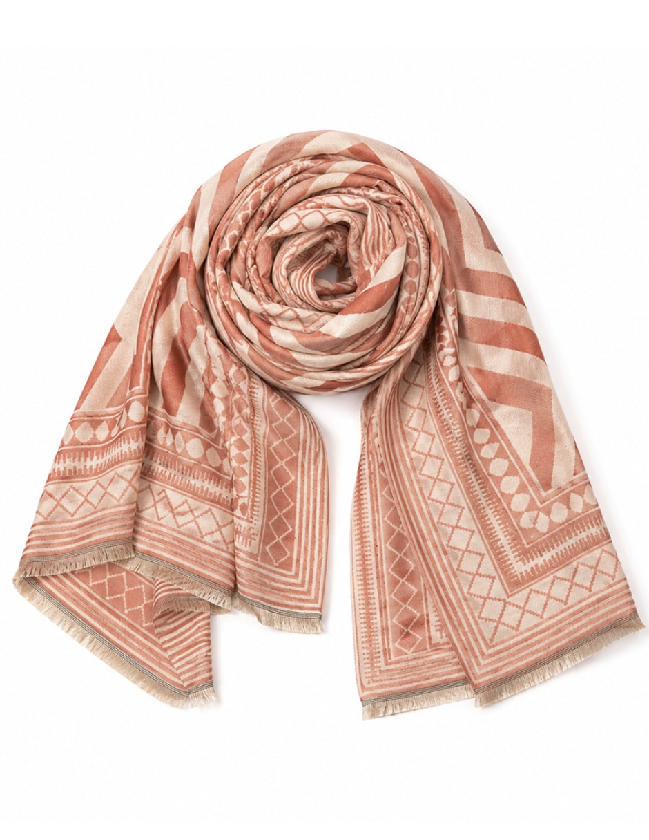 Chal estampado geométrico 3