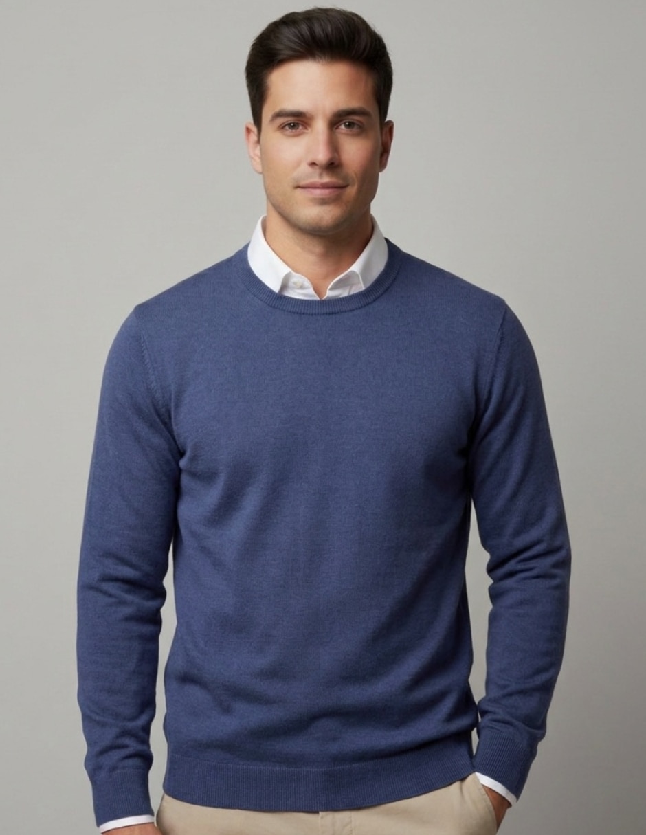 Suéter cuello redondo para hombre Suéter cuello redondo para hombre