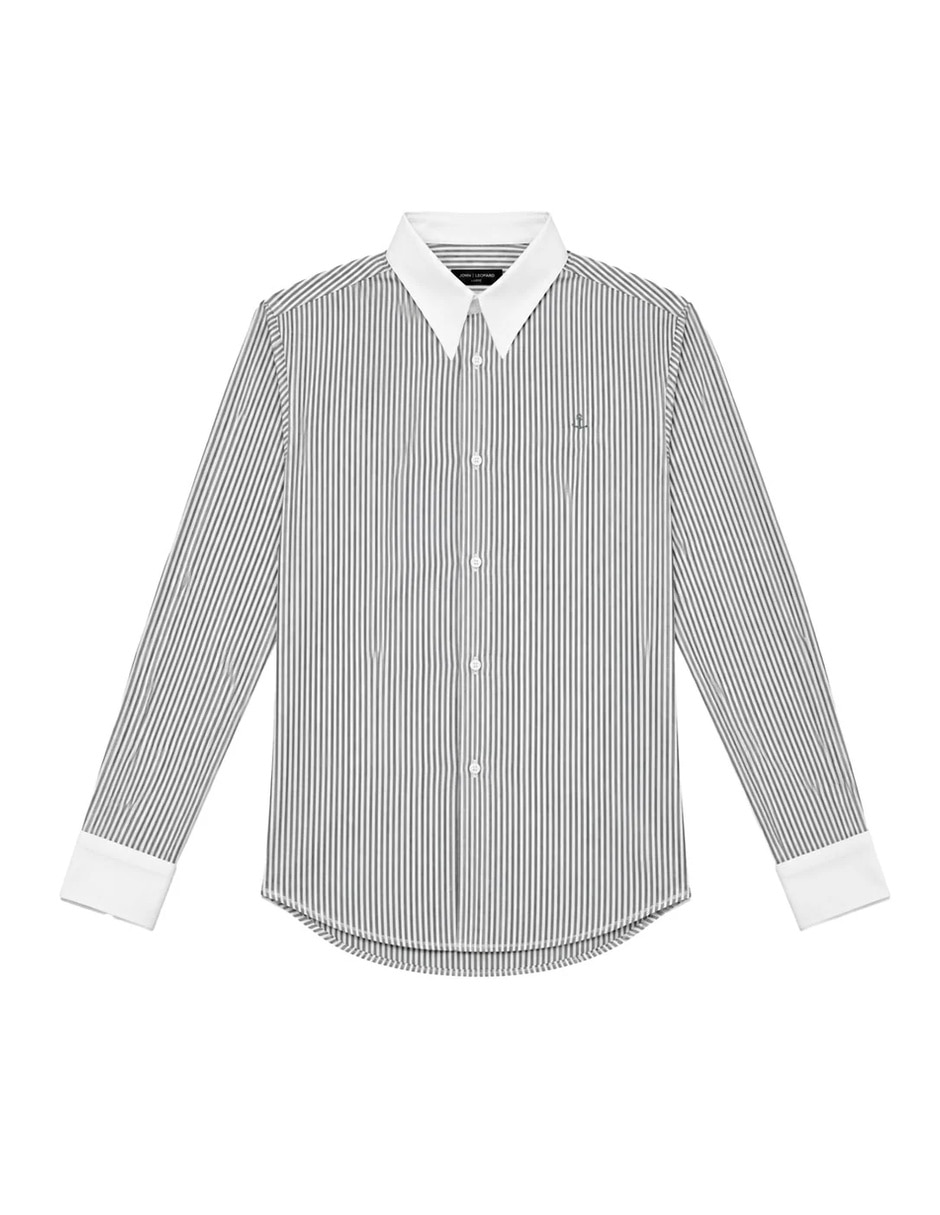 Camisa casual manga larga para hombre 1