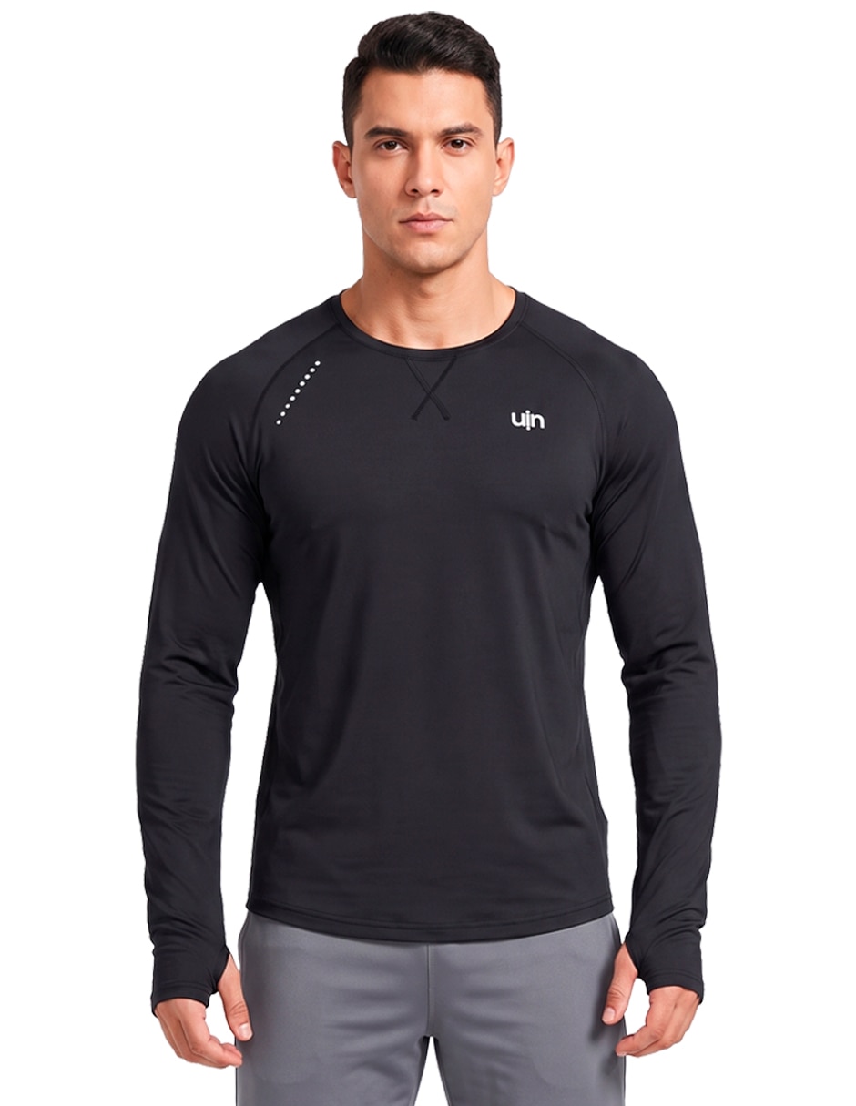 Playera deportiva para entrenamiento manga larga de hombre Playera deportiva para entrenamiento manga larga de hombre