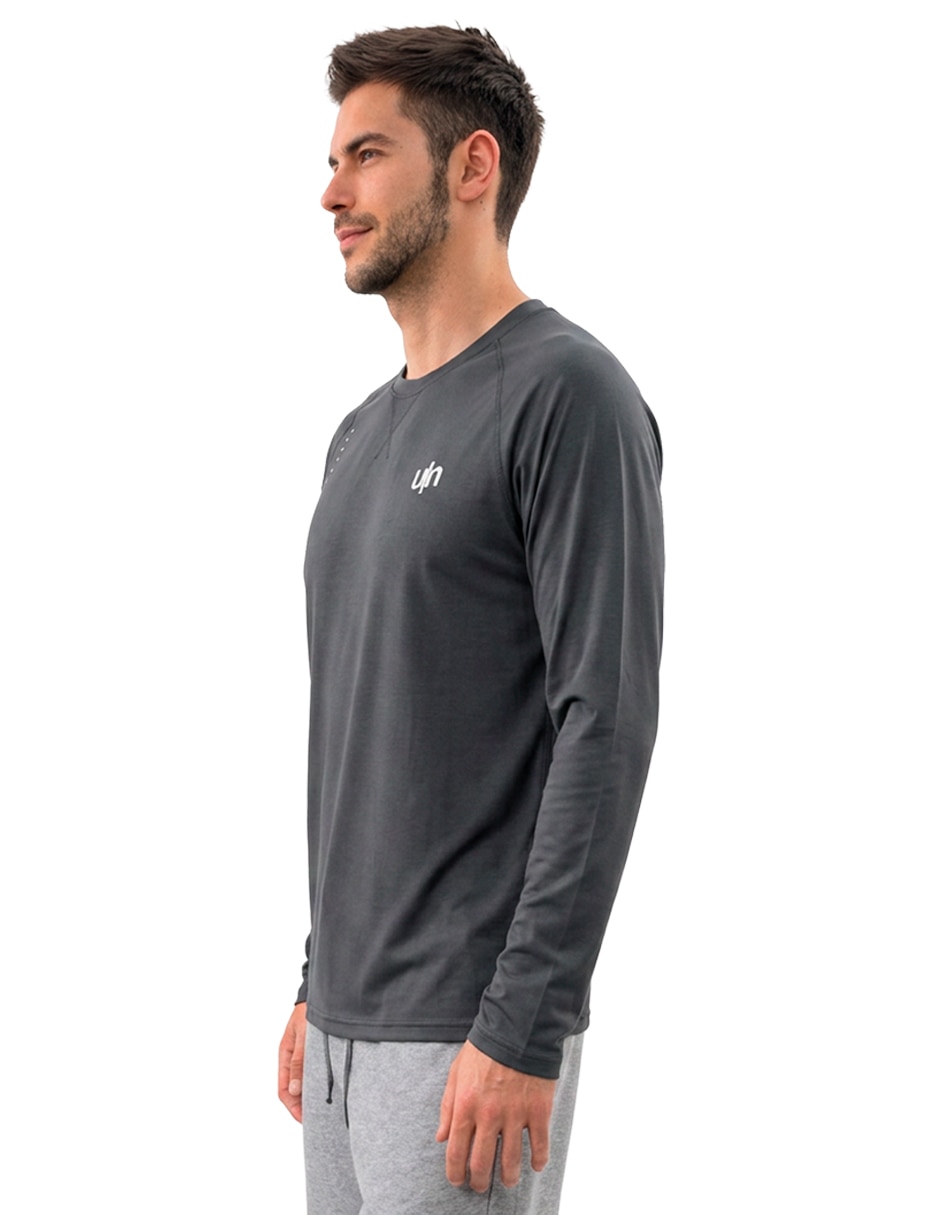 Playera deportiva para entrenamiento manga larga de hombre 5