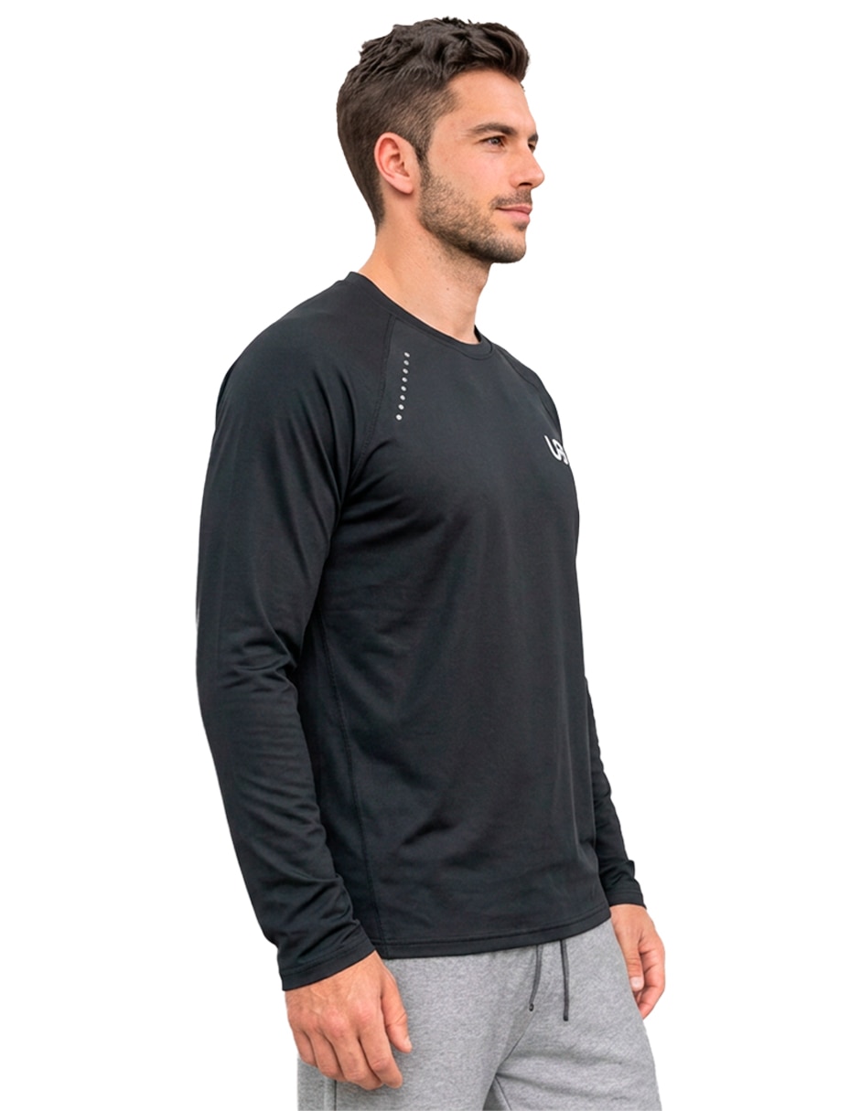 Playera deportiva para entrenamiento manga larga de hombre 4