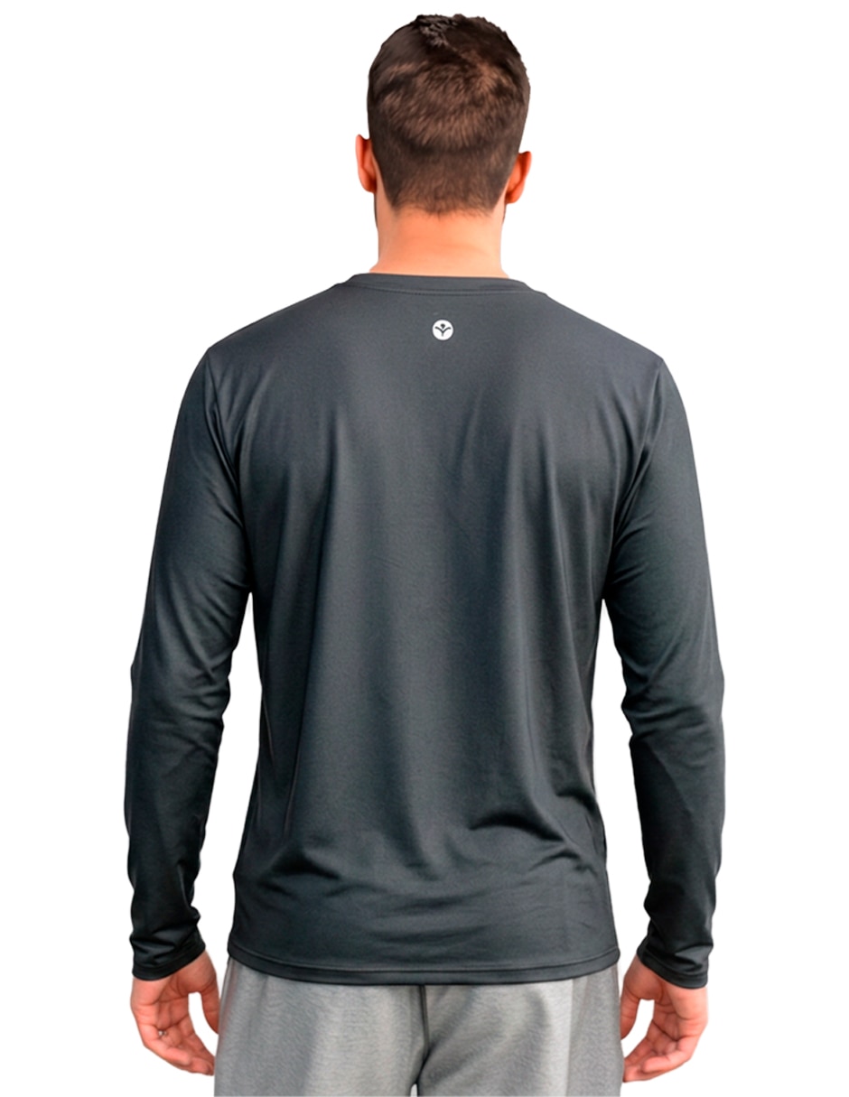 Playera deportiva para entrenamiento manga larga de hombre 3