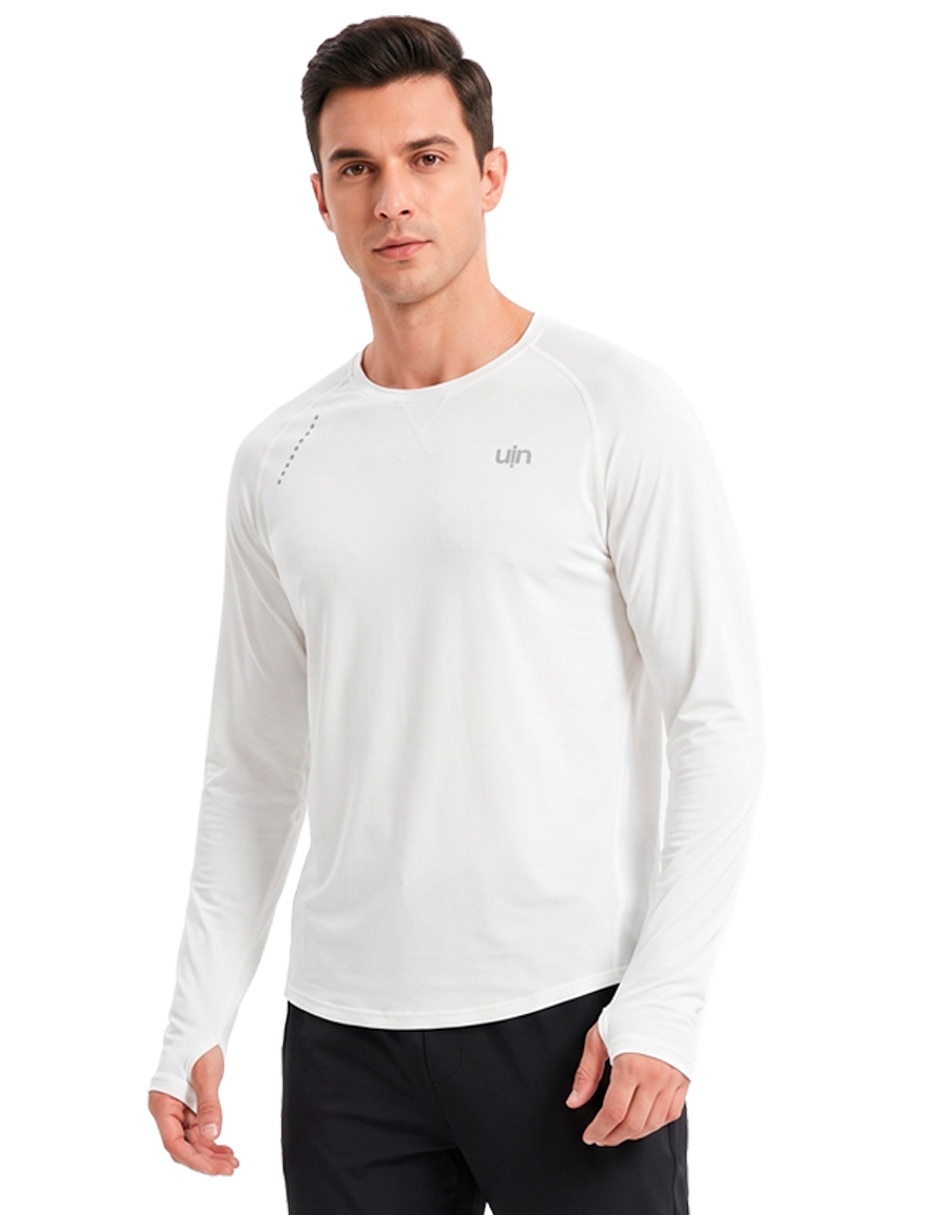 Playera deportiva para entrenamiento manga larga de hombre Playera deportiva para entrenamiento manga larga de hombre