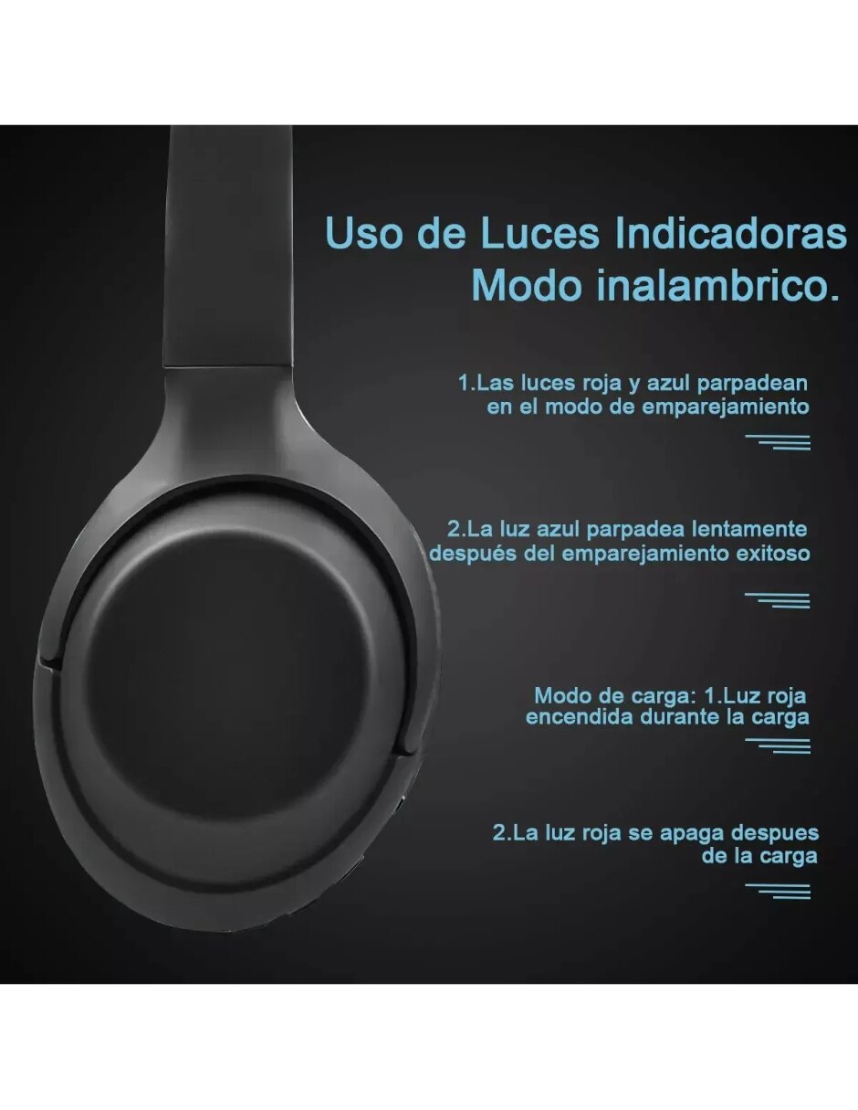 Audífonos Over-Ear inalámbricos con cancelación de ruido