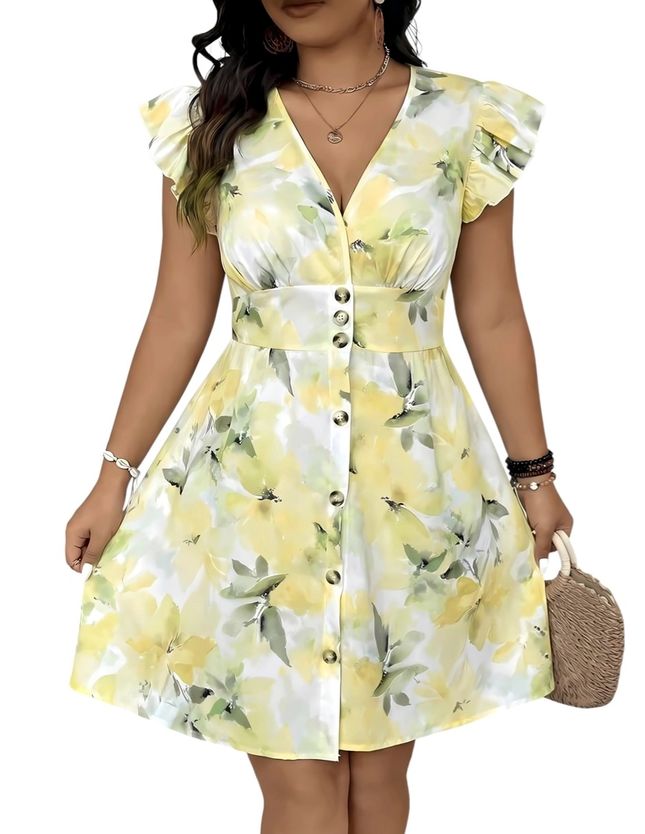 Vestido arriba rodilla casual para mujer