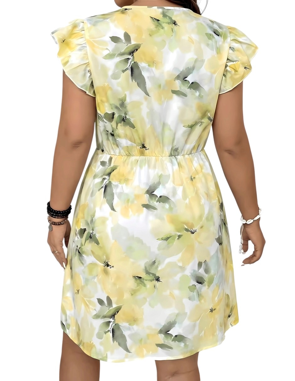 Vestido arriba rodilla casual para mujer 3