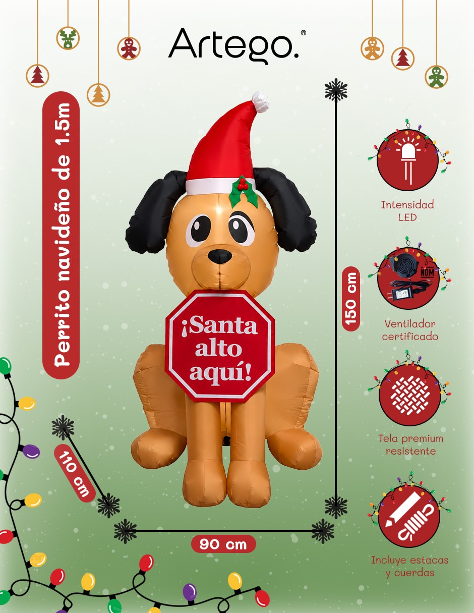 Inflable decorativo forma de perro 5