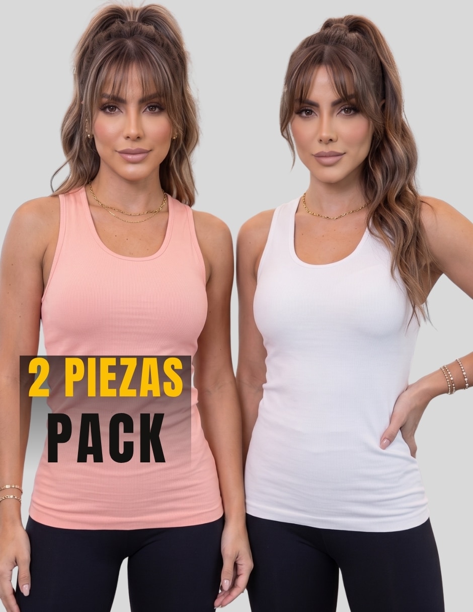 Set blusa sin manga para mujer 8