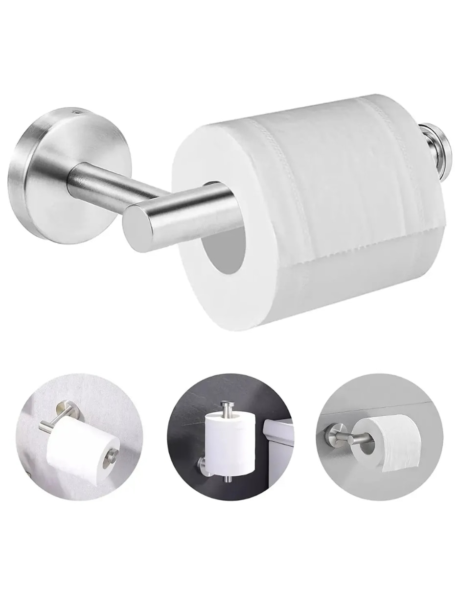 Portarollos de acero inoxidable 1 rollo