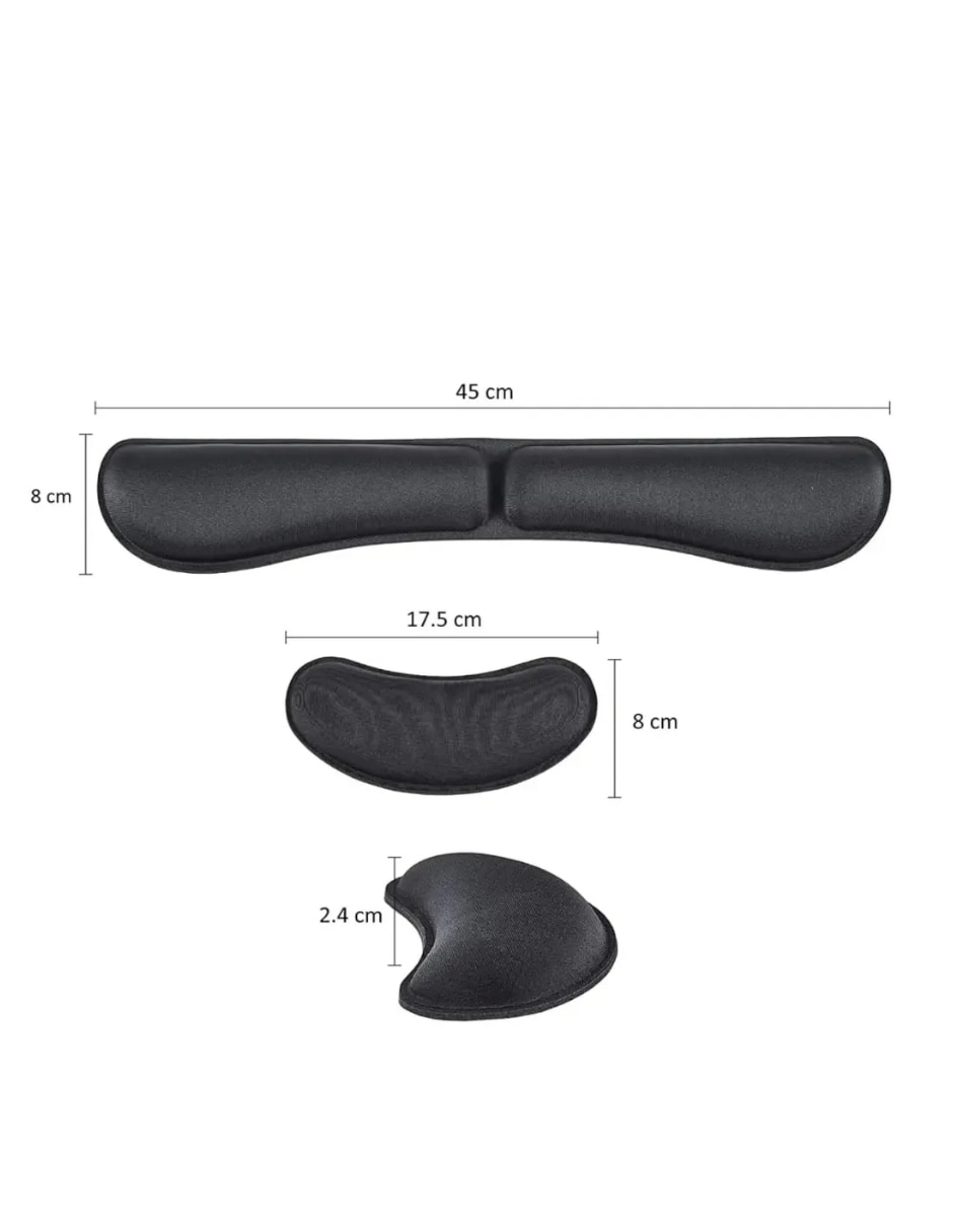 Mouse pad con antideslizante y apoyo para muñeca