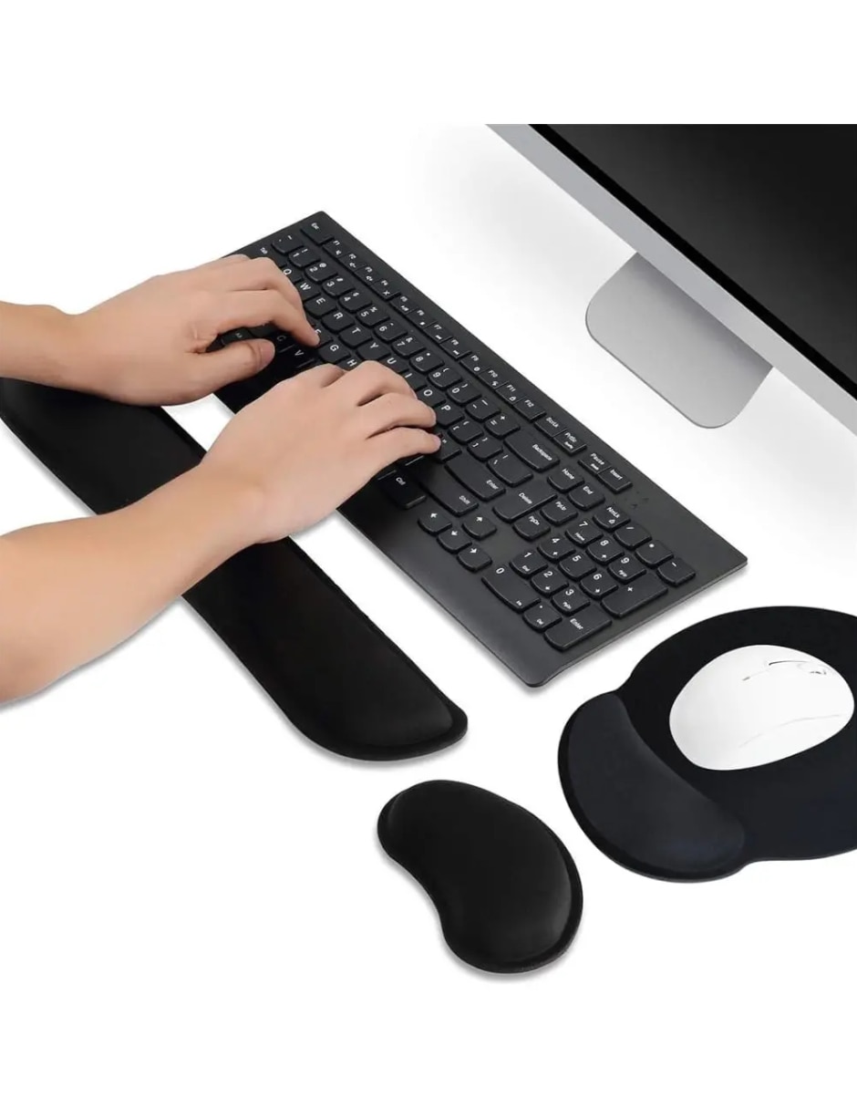 Mouse pad con antideslizante y apoyo para muñeca