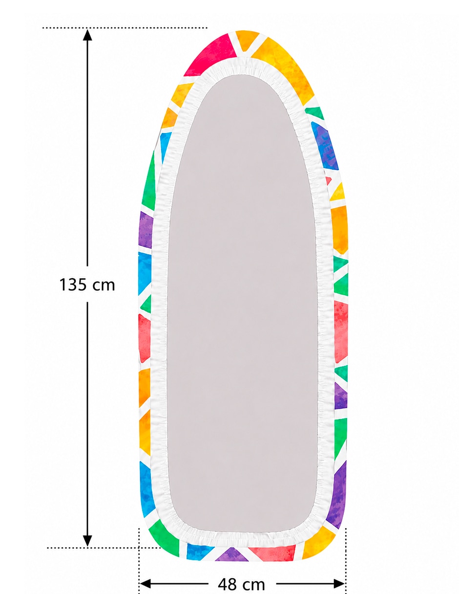 Cubierta para burro de planchar Funda Wide de algodón 3