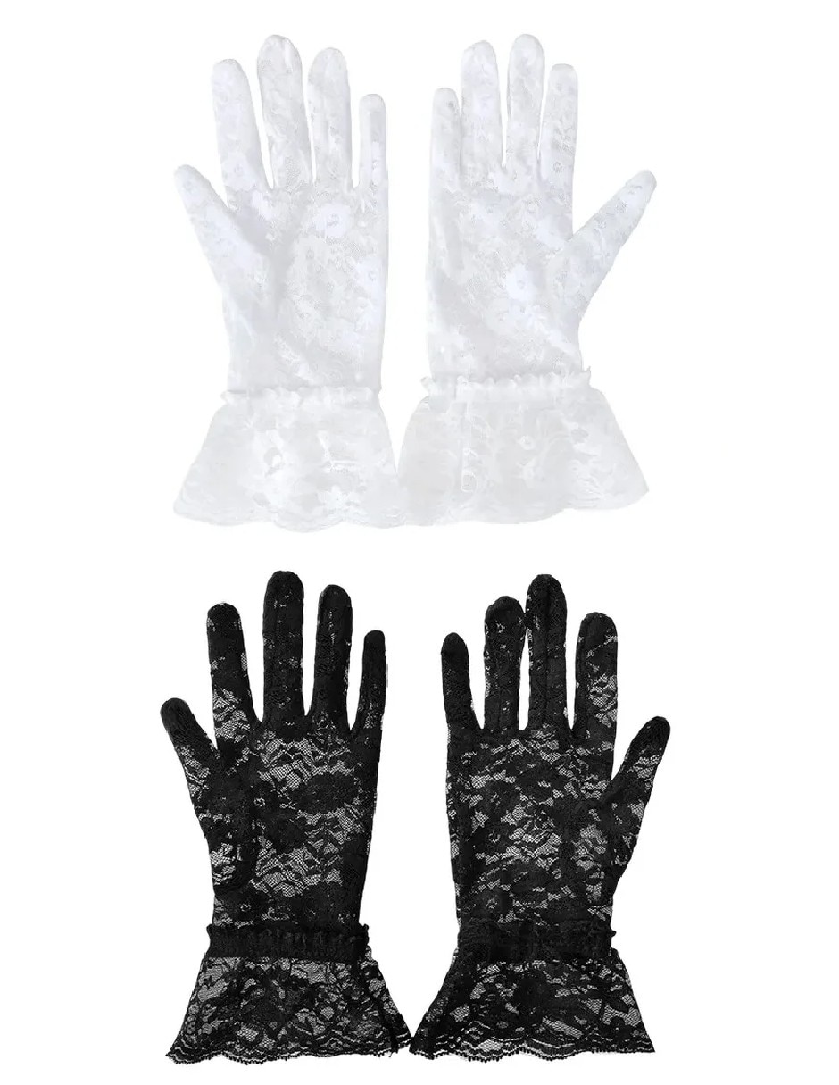 Guantes para disfraz de encaje