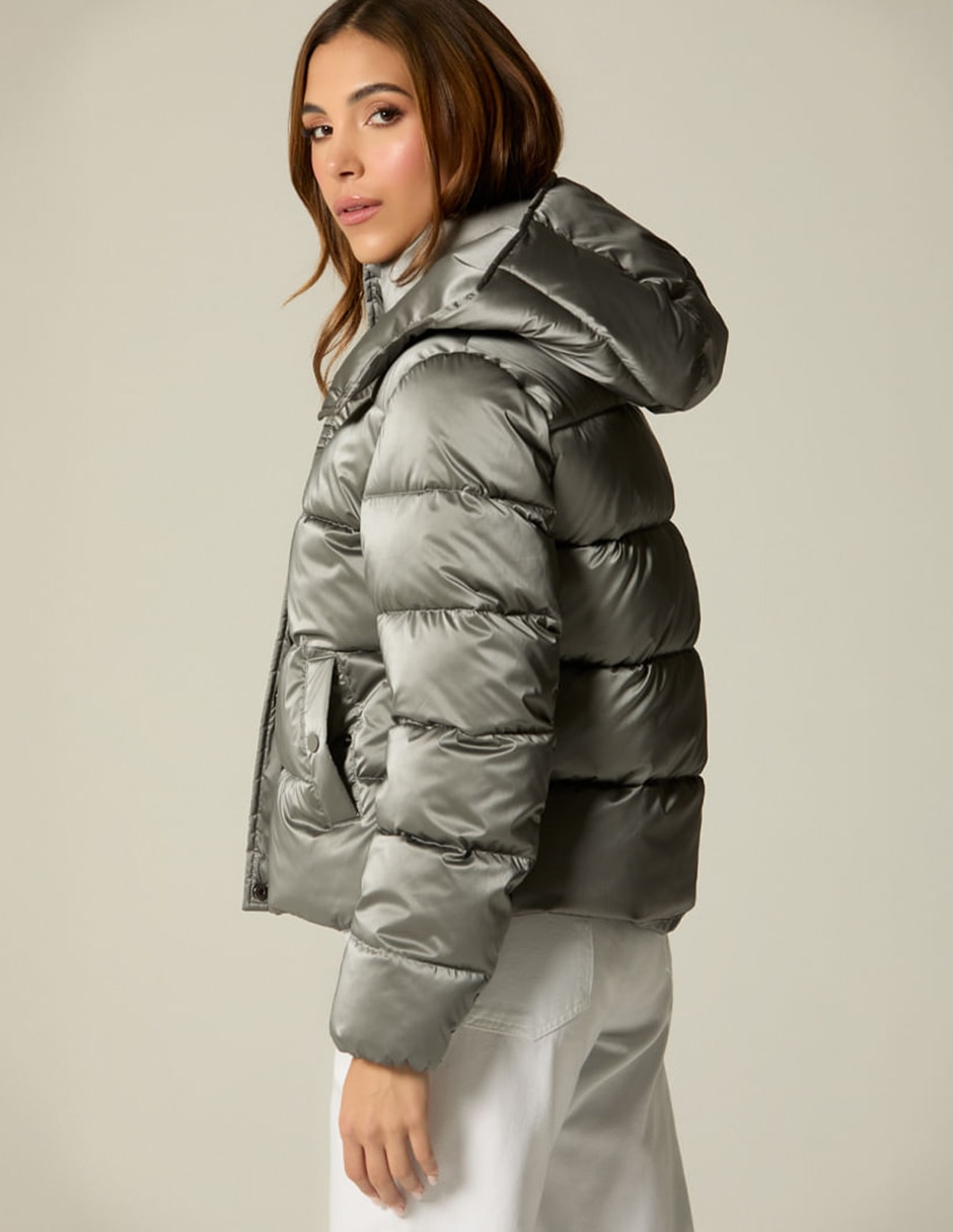 Chamarra capitonada impermeable para mujer 3
